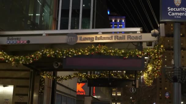 Long Island Rail Road estación LIRR en Manhattan — Vídeos de Stock