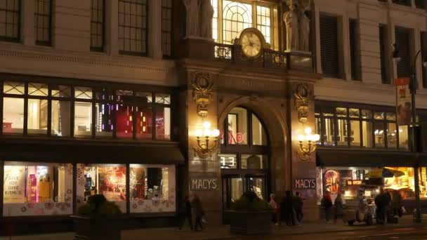 Macys warenhuis in Manhattan — Stockvideo