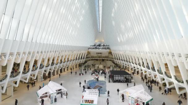 Westfield shoppingcenter på World Trade Center i New York — Stockvideo