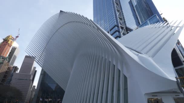 Modernes Westfield-Einkaufszentrum im World Trade Center in New York — Stockvideo