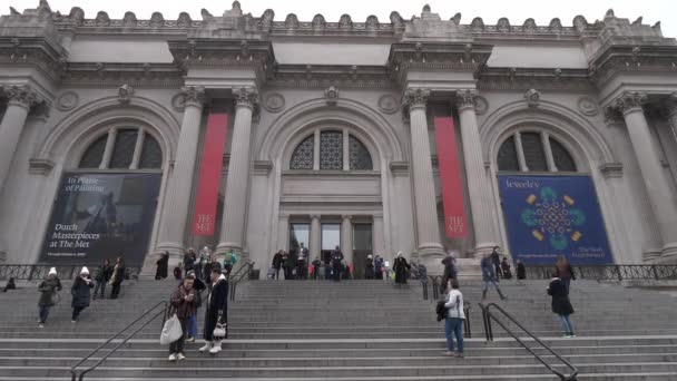 The Met in New York Metropolitan Museum a Manhattan — Video Stock