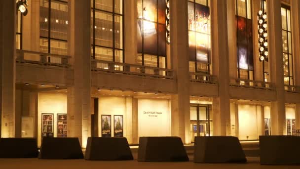 David H Koch Theater al Lincoln Center di New York — Video Stock