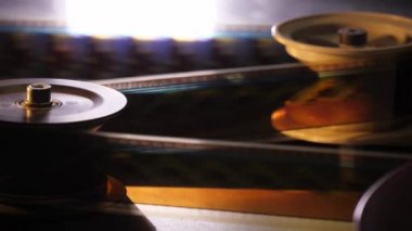 35 mm sinema filmi sinemada görünümünü kapat