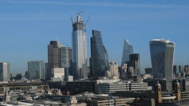 Londra'nın şehir - Londra, İngiltere - 15 Aralık 2018 modern mimari
