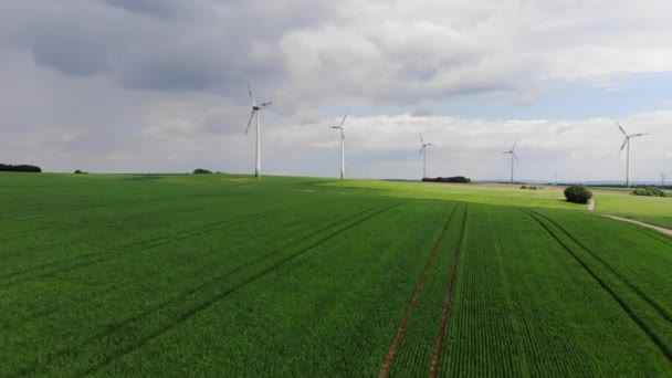 Kırsal - tarım alanları üzerinde hava uçuş — Stok video