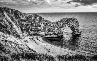 Durdle kapı - Devon sahil Dorset yakınındaki adlı ünlü bir dönüm noktası