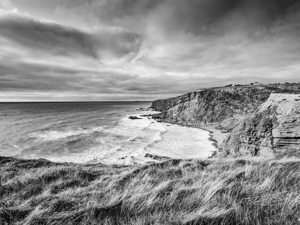 A praia de Crackington Haven Cornwall — Fotografia de Stock