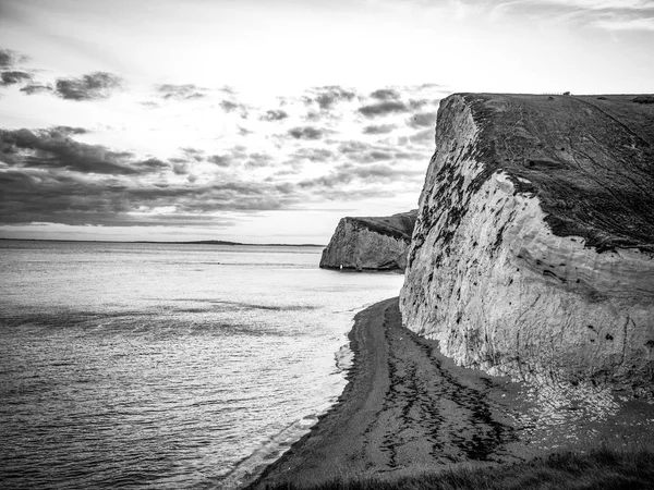 Le bianche scogliere d'Inghilterra al tramonto — Foto Stock