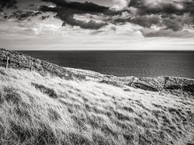 İngiltere'de Durdle kapıda sahil yolu