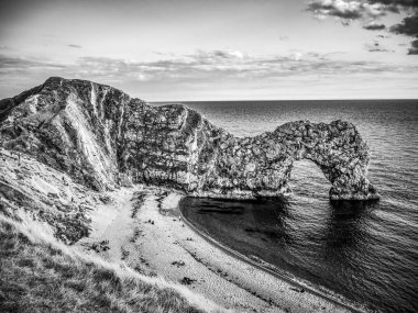 Durdle kapı - Devon sahil Dorset yakınındaki adlı ünlü bir dönüm noktası