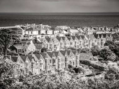 St Ives Cornwall İngiltere'de üzerinde havadan görünümü