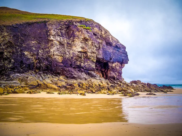 St Agnes Beach en Cornwall - un paraíso para los surfistas en Inglaterra —  Fotos de Stock