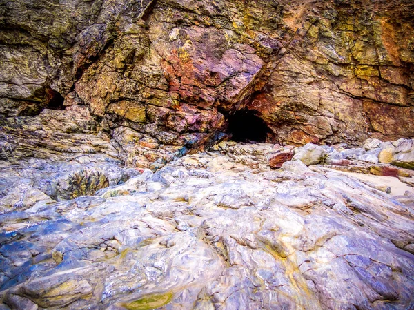 As rochas e incrível litoral em St Agnes, na Cornualha — Fotografia de Stock