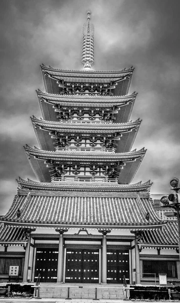 Pagode Incroyable Célèbre Temple Sensoji Tokyo Asakusa Photographie Voyage — Photo