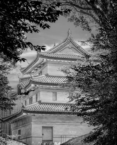 Única Torre Remanescente Castelo Edo Palácio Imperial Tóquio Fotografias Viagem — Fotografia de Stock