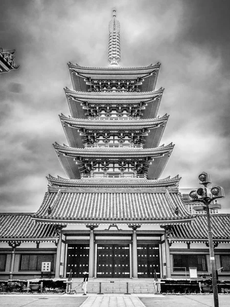Tempio Più Famoso Tokyo Tempio Senso Asakusa Fotografia Viaggio — Foto Stock