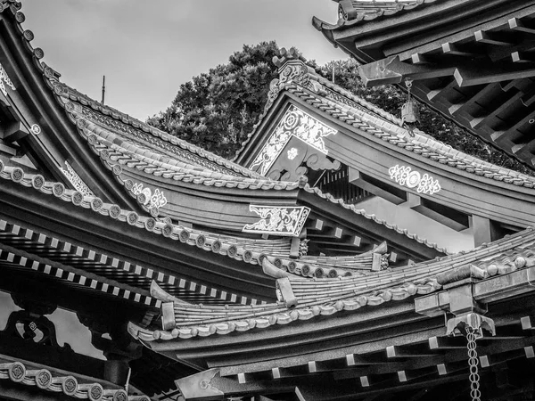 Hermosos Techos Del Templo Hase Dera Kamakura Viajes Fotografía — Foto de Stock