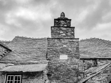 Tintagel eski postane Cornwall - ünlü Binası - seyahat fotoğrafçılık