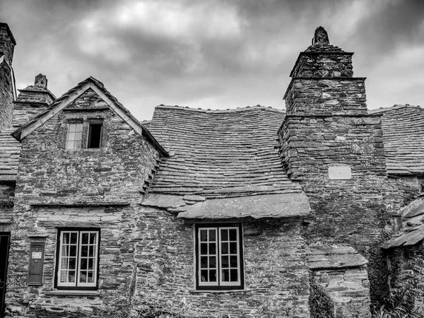 Het Oude Postkantoor Van Tintagel Cornwall Een Beroemd Gebouw Reisfotografie — Stockfoto