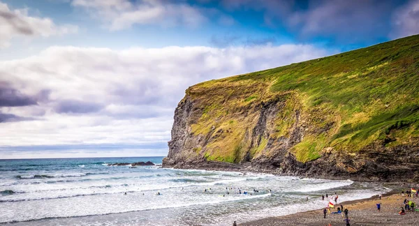 Plaża Crackington Haven Cornwall Fotografia Podróżnicza — Zdjęcie stockowe