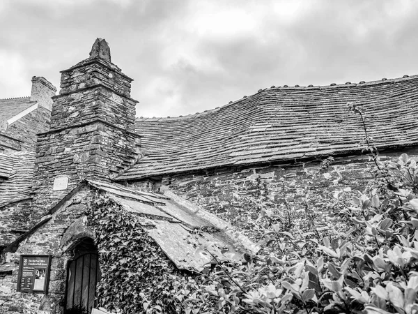 Tintagel Eski Postane Cornwall Ünlü Binası Seyahat Fotoğrafçılık — Stok fotoğraf