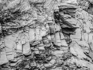 Bedruthan adımları - Cornwall harika kayalık sahil şeridi - gezi fotoğrafçılığı