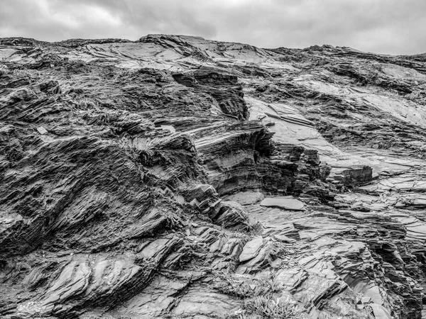 Cornwall Ngiltere Seyahat Fotoğrafçılığı Kayalık Sahil Şeridi — Stok fotoğraf