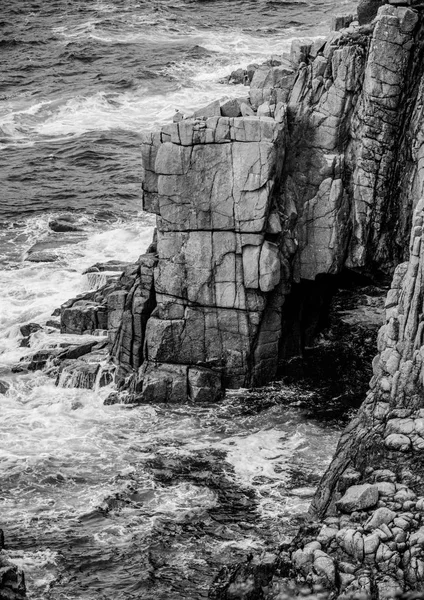 Famosos Acantilados Costa Lands End Cornwall Fotografía Viajes — Foto de Stock