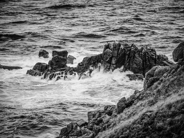 Beroemde Bezienswaardigheid Cornwall Lands End Keltische Zee Reisfotografie — Stockfoto