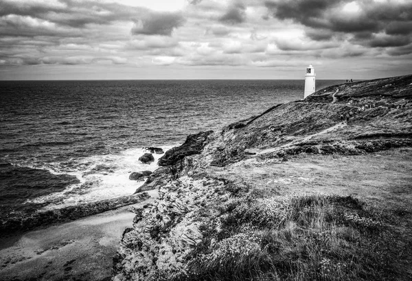 Lighthouse Coast Cornwall England Travel Photography — Stock Photo, Image