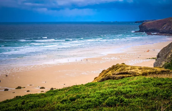 Die Schönen Sandigen Strände Cornwall England Reisefotos — Stockfoto