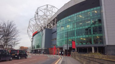 Manchester United futbol stadyumu - Manchester, Büyük Britanya - 1 Ocak 2019