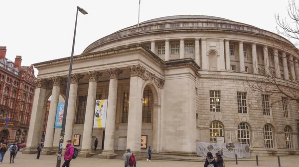 Edifício Redondo Biblioteca Central Manchester Manchester Reino Unido Janeiro 2019 — Fotografia de Stock