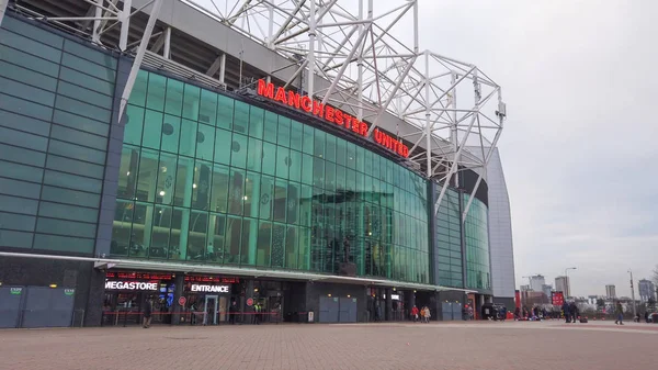 Manchester United Football Ground Old Trafford Manchester Reino Unido Janeiro — Fotografia de Stock