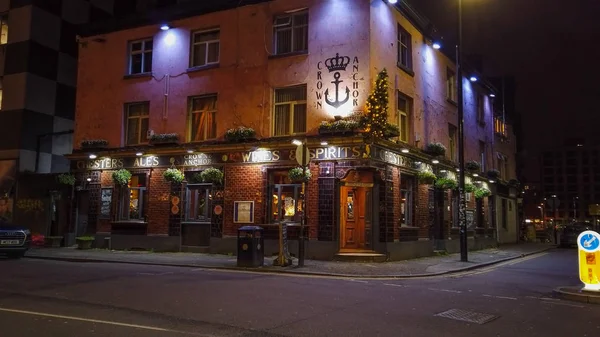 Beautiful English pub in the city of Manchester - MANCHESTER, UNITED KINGDOM - JANUARY 1, 2019