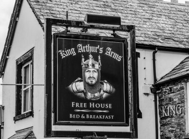 Geleneksel İngiliz Pub Tintagel Cornwall - Cornwall, İngiltere - 12 Ağustos 2018