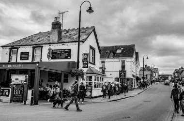 Cornwall Birleşik Krallık - bir turist hotspot - Cornwall, İngiltere için - 12 Ağustos 2018 Tintagel Köyü