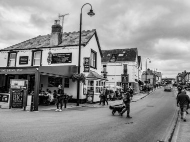 Cornwall Birleşik Krallık - bir turist hotspot - Cornwall, İngiltere için - 12 Ağustos 2018 Tintagel Köyü