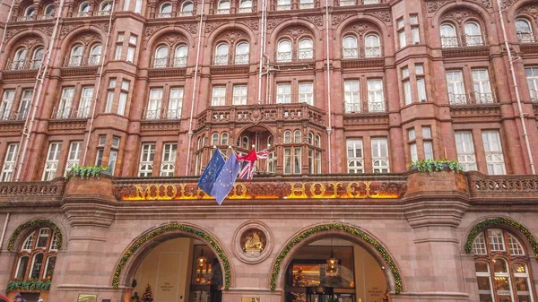 Famous Midland Hotel Manchester Manchester United Kingdom Января 2019 — стоковое фото