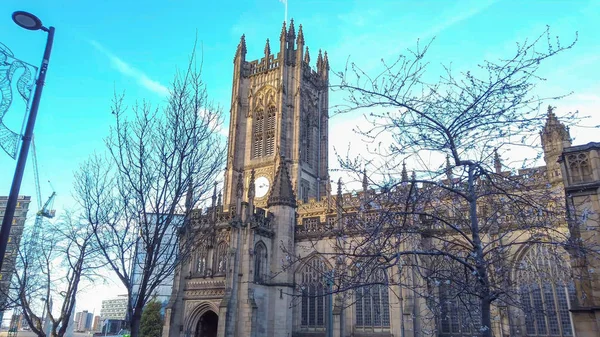 Catedral Manchester Manchester Reino Unido Enero 2019 — Foto de Stock