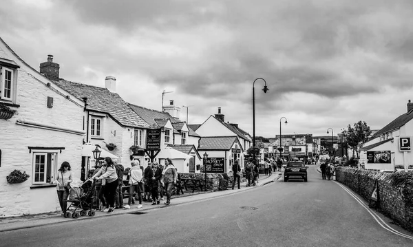 Das Dorf Tintagel Cornwall United Kingdom Ein Touristischer Hotspot Cornwall — Stockfoto