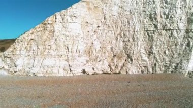 Yukarıdan Seven Sisters Beyaz kayalıklar - havadan görünümü