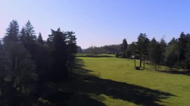 New Forest Ulusal Parkı'ndaki Ünlü Rhinefield Evi - havadan görünüm