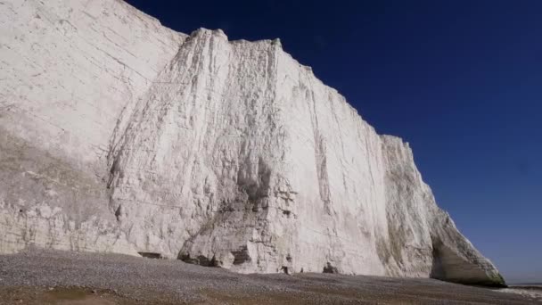 Sussex Ingiltere Seven Sisters Beyaz Cliffs Seyahat Fotoğrafçılığı — Stok video
