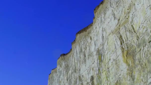 Sussex Yedi Sisters Sahilinde Burling Gap Seyahat Fotoğrafçılığı — Stok video