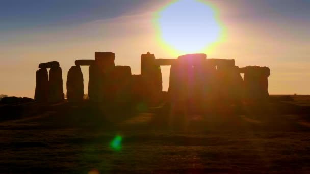 Stonehenge Egy Misztikus Hely Angliában — Stock videók