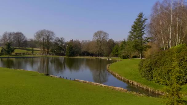 Překrásné Zahrady Leeds Castle Anglii Kent Anglie Února 2019 — Stock video