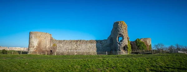 Pevensey Kale Ortaçağ Kale Kalıntıları Sussex Içinde — Stok fotoğraf