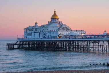 İngiltere'nin Güney sahil parkında Eastbourne  