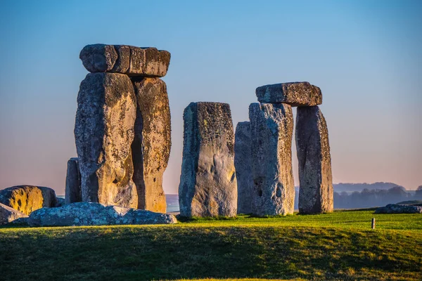 Világ Híres Sziklák Angliai Stonehenge — Stock Fotó